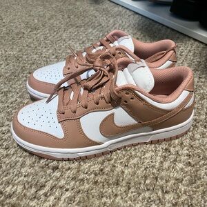 Nike Dunks Pink and White Sneakers